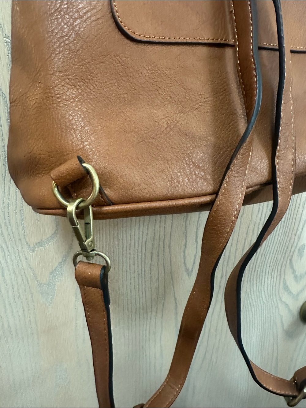 Jen & Co Brooks Convertible Cow Print Faux Leather Backpack - Picture 7 of 12